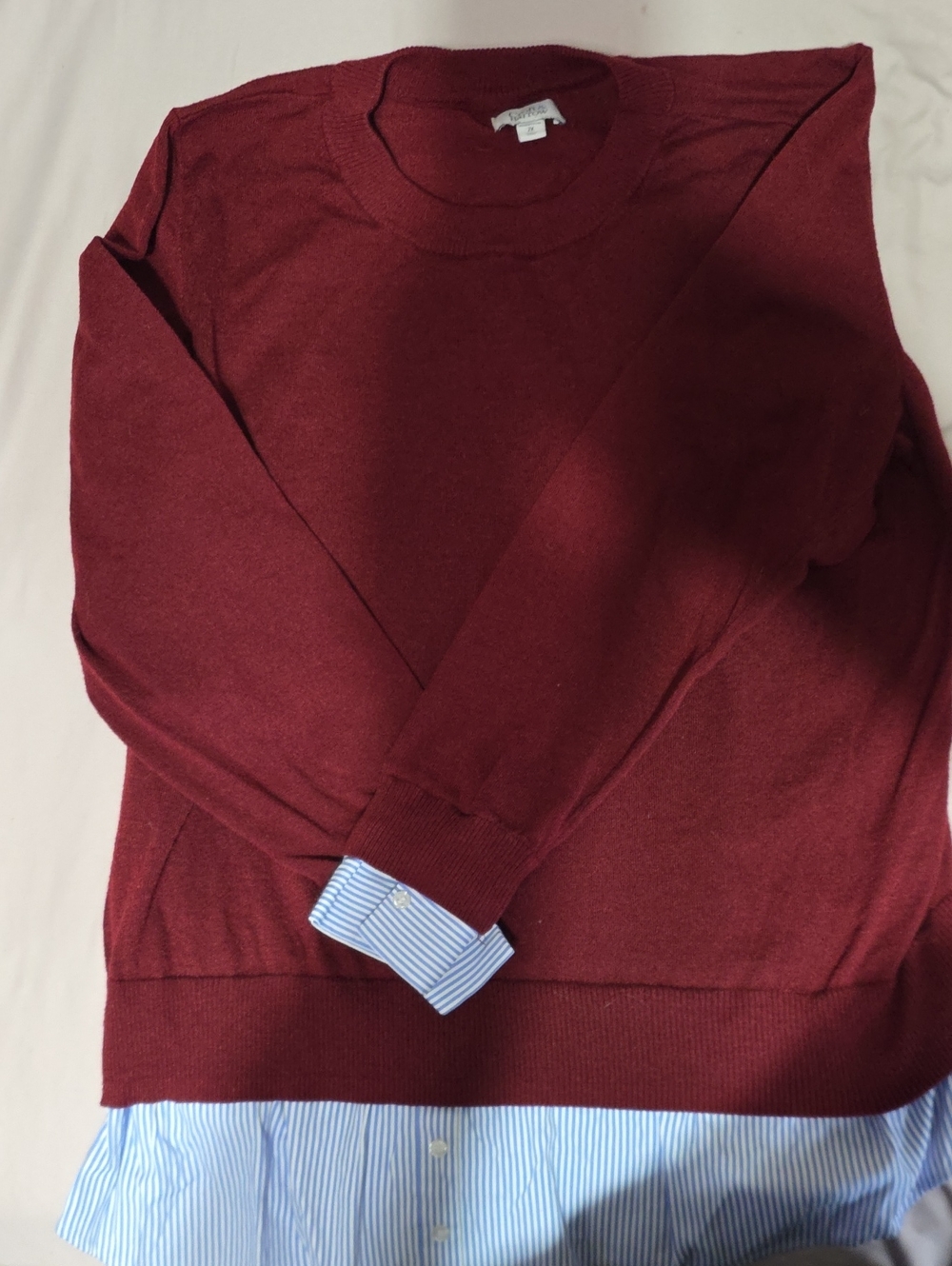 croft & barrow Women's Burgundy Crewneck Sweater